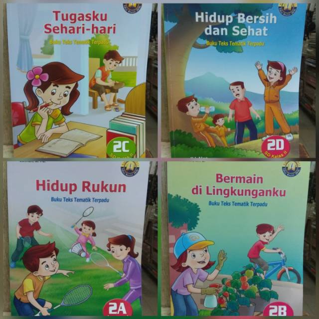 Buku Teks Tematik Terpadu 2A, 2B, 2C, 2D revisi yudhistira