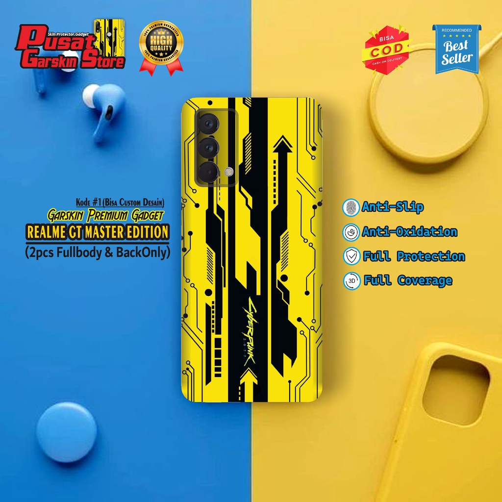 Garskin Realme GT Master Edition Skin Premium Motif Cyberpunk(Isi 2pcs)