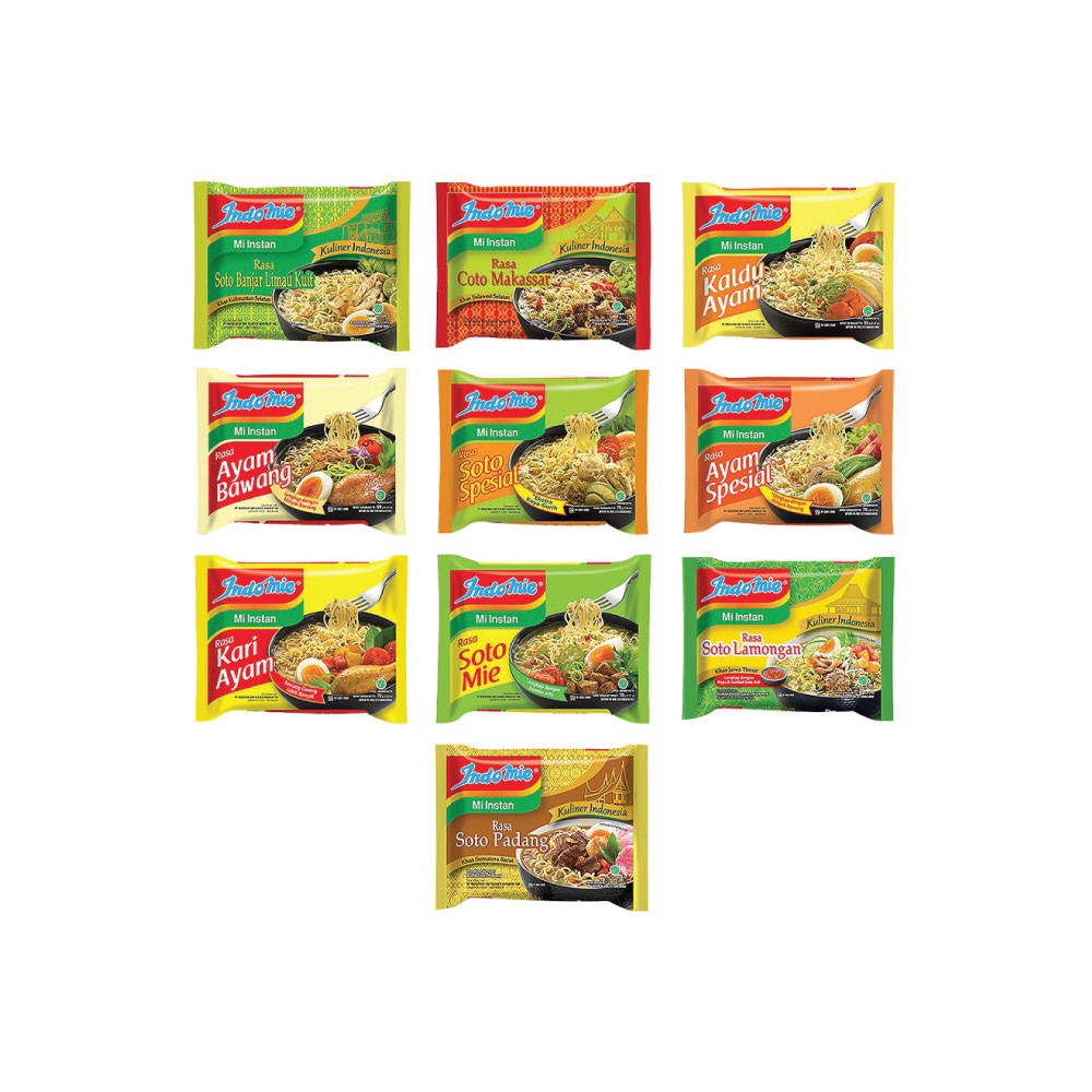 

INDOMIE KUAH (SOTO / KARI AYAM / AYAM SPESIAL / AYAM BAWANG / SOTO SPESIAL / KALDU AYAM ) PCS