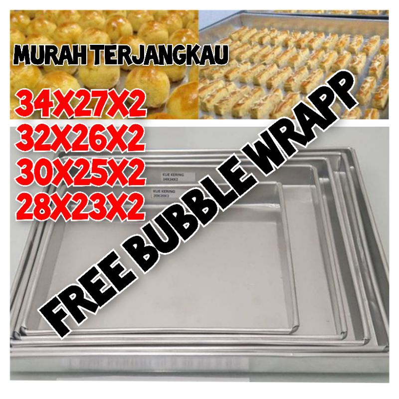 HARGA MURAH MERIAH !!!.. CETAKAN LOYANG KUE KERING TINGGI 2 34X27X2 32X26X2 30X25X2 28X23X2 27x22x2 MURAH TERJANGKAUcod terlaris