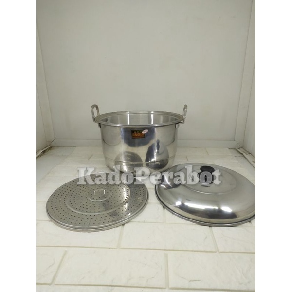 dandang masak serbaguna - dandang alumunium - langseng global eagle 28