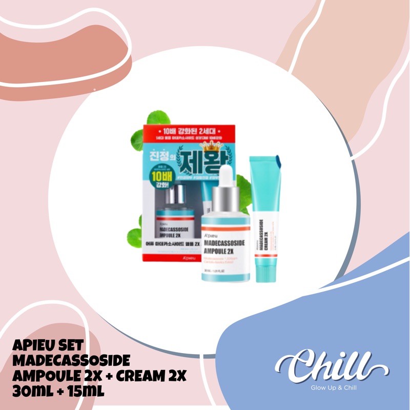 APIEU MADECASSOSIDE AMPOULE 2X SET 30ml + CREAM 15ml