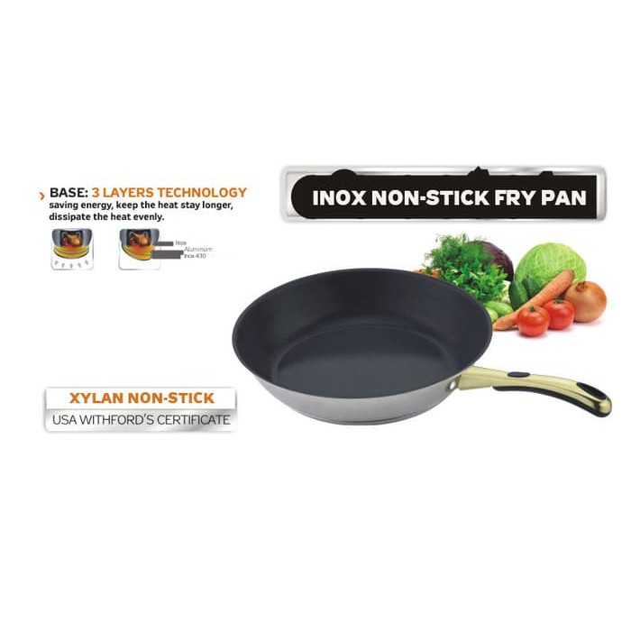 Panci Wajan Kompor Induksi Fry Pan 28 cm Kangaroo KG-582M