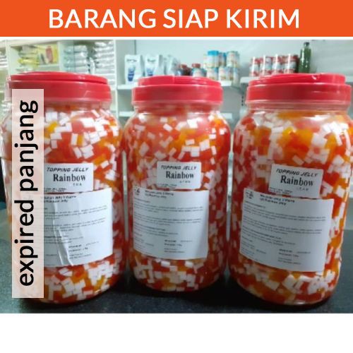 

[MINUMAN] Topping Jelly Rainbow 3,3 kg 1 JAR