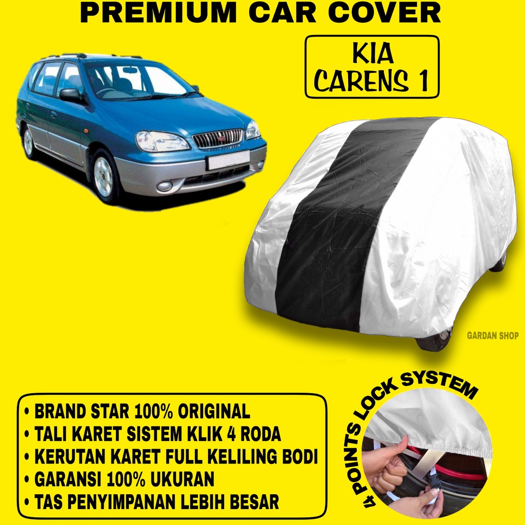 Body Cover KIA CARENS 1 SILVER HITAM Penutup Bodi Mobil Kia Carens 1 Waterproof PREMIUM