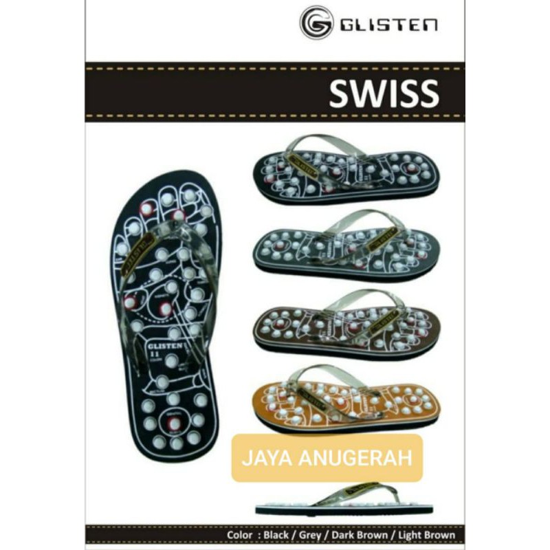 SANDAL KESEHATAN SANDAL TERAPI MERK GLISTEN SWISS