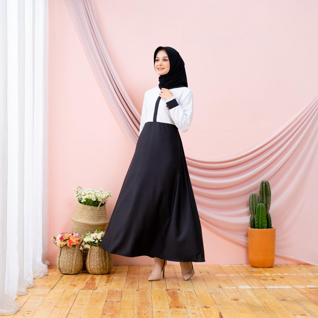 PROMO BAJU GAMIS TERBARUSERAGAM PNS/ GURU  MURAH/GAMIS WANITA