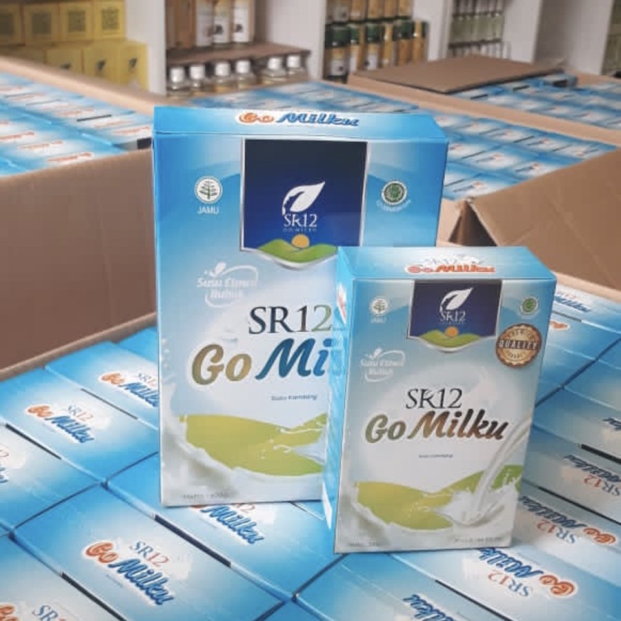 

[TANPA GULA] Susu Kambing Etawa Bubuk GOMILKU SR12 GO MILKU BPOM Plus Madu Daun Kelor Ikan Gabus