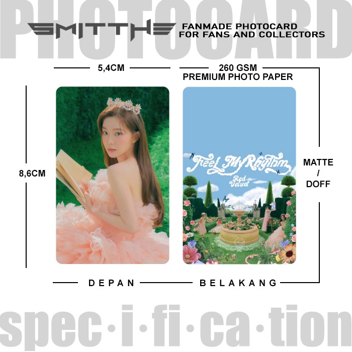 Photocard Red Velvet Feel My Rhytm Edition PT1 Kartu Koleksi KPOP Photo Card