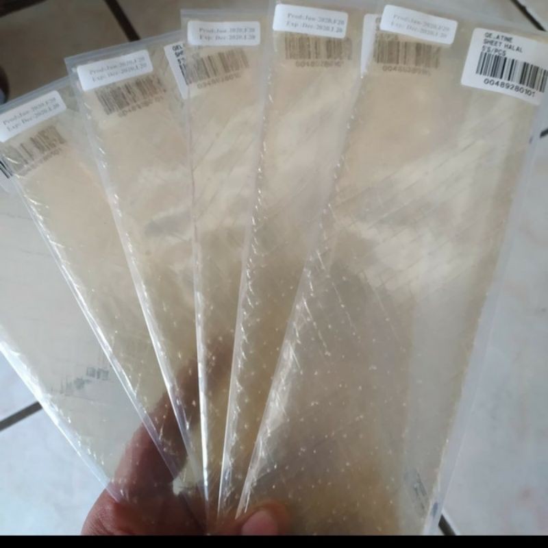 

GELATINE SHEET HALAL 5'S