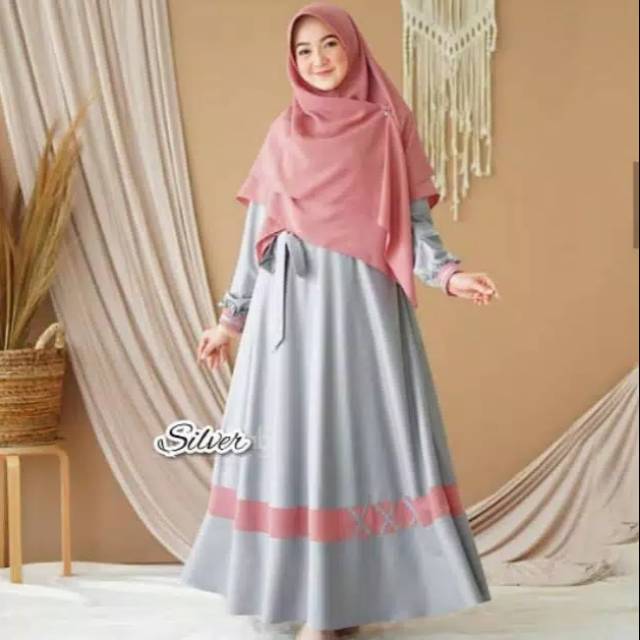 Jihan Dress / Gamis Murah Moscrepe