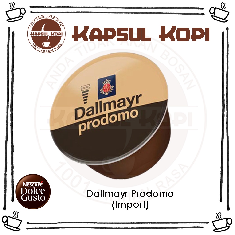 

Dallmayr Prodomo Ecer Kapsul Kopi Impor Nescafe Dolce Gusto Import