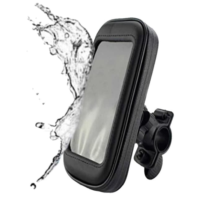 Holder Motor SPION WATERPROOF Ukuran Hp Sampai 6.3 Inch Gojek Grab