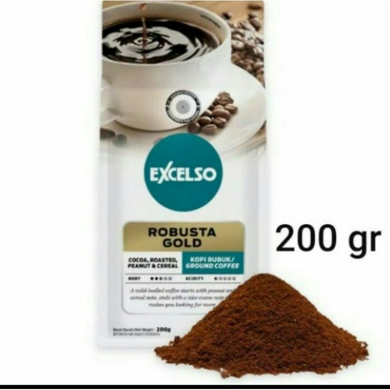 

kopi robusta gold bubuk excelso 200 gram