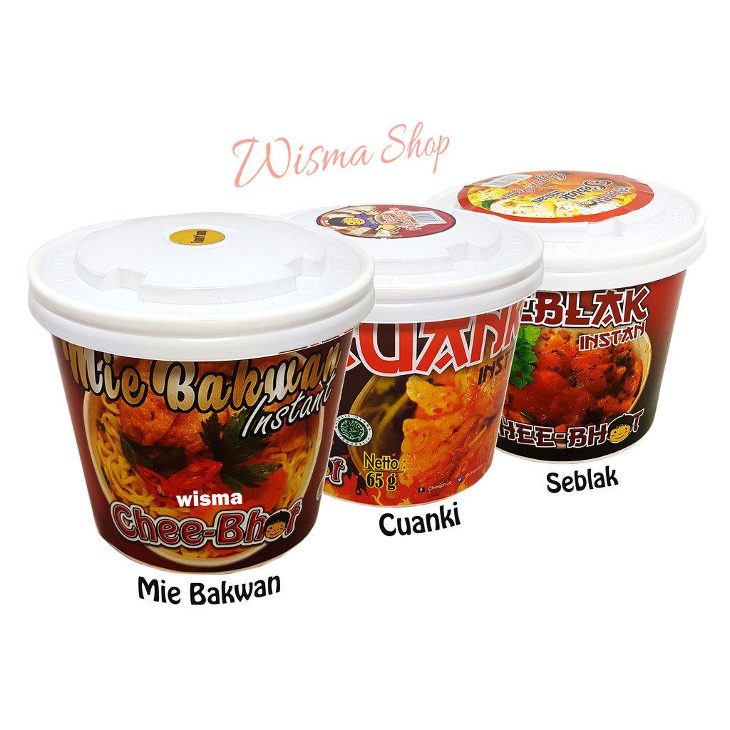 

Chee-Bhot - Cheebhot Cuank, Seblak, Mie Bakwan Instan
