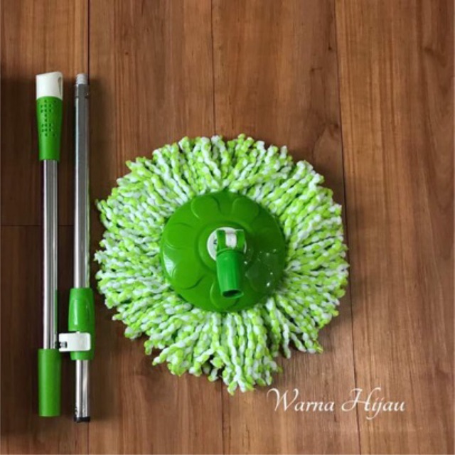 Tongkat Set Super MOP Plus Kepala mop+ Kain Pel