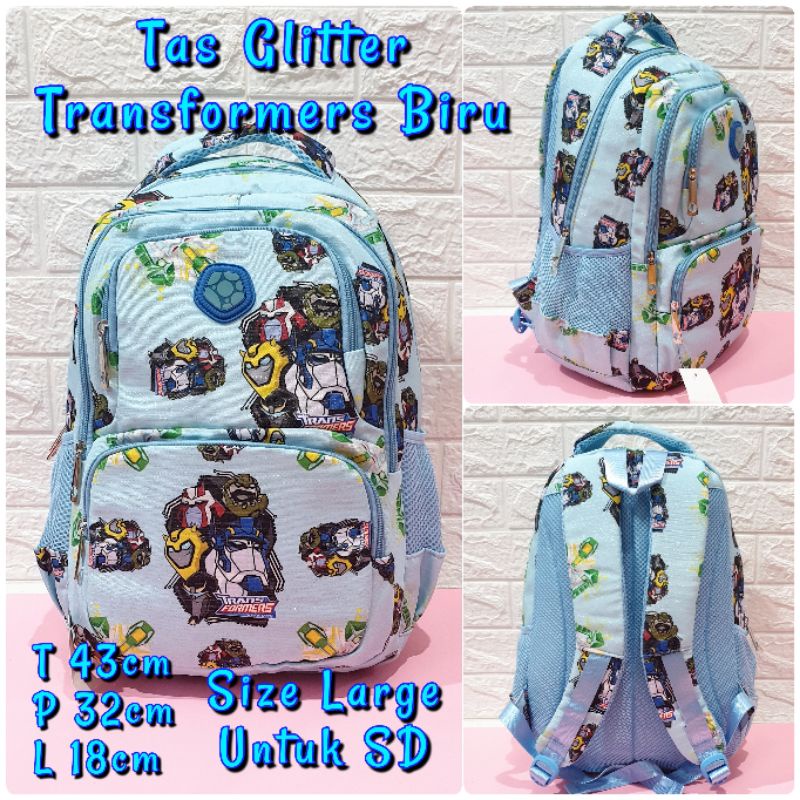 Tas Anak Sekolah Ransel Motif Batman Glitter Tas Sekolah Anak SD Ukuran Besar Motif Superhero