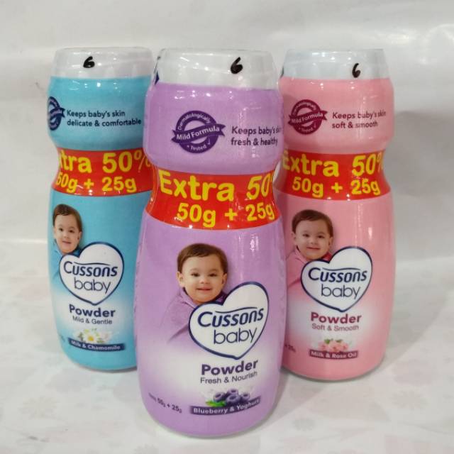 Cussons Baby Powder 50gr Bonus 25gr