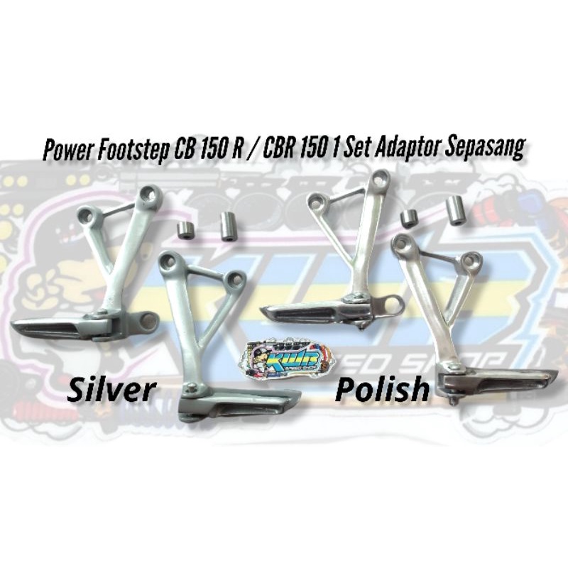 Power footstep belakang model ori cbr 150 old new cb 150 r postep bostep cbr 150 pustep postep cbr 150r PNP CB GL MP TIGER set adaptor isi 4 cocok buat modif keluarga honda cb