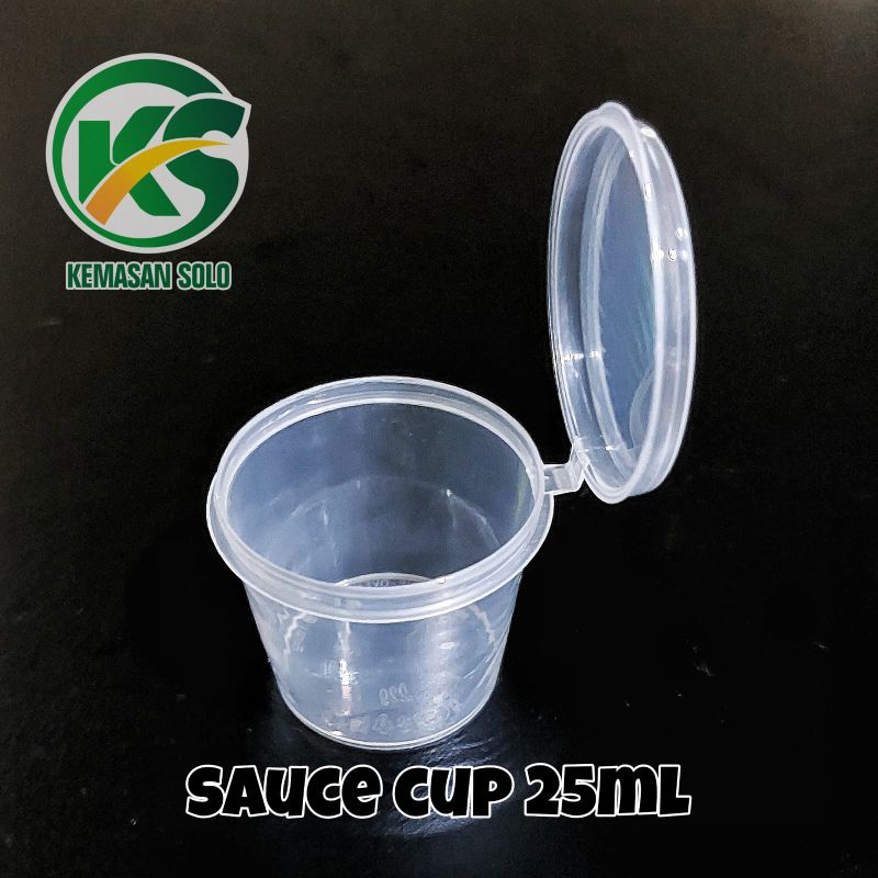THINWALL SAUCE CUP tempat saos plastik sambal 25ml 25 ml KLIR