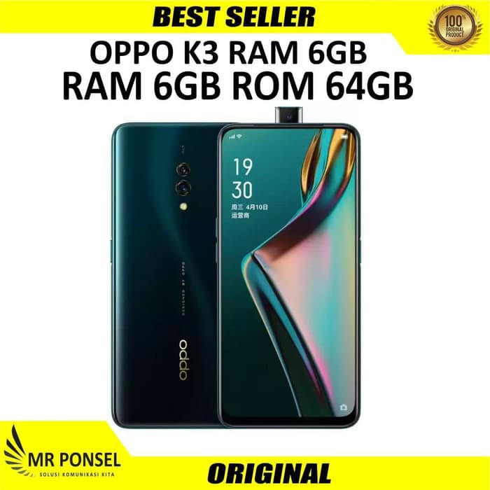 OPPO K3 RAM 6GB ROM 64GB GARANSI RESMI OPPO INDONESIA
