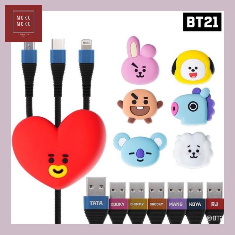 BT21 Multi Charging 3IN1 Cable