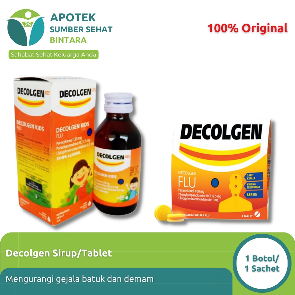 Jual Decolgen kids Sirup/Tablet Obat Pilek Anak dan Dewasa Shopee