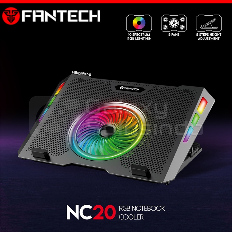 FANTECH NC20 RGB Notebook Cooler - Cooling Pad