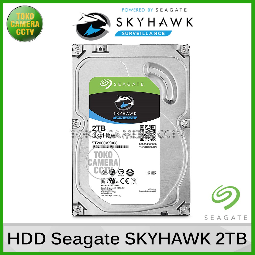 Hard Disk Seagate Skyhawk 2TB Khusus CCTV / Harddisk Seagate Skyhawk 2 Terra