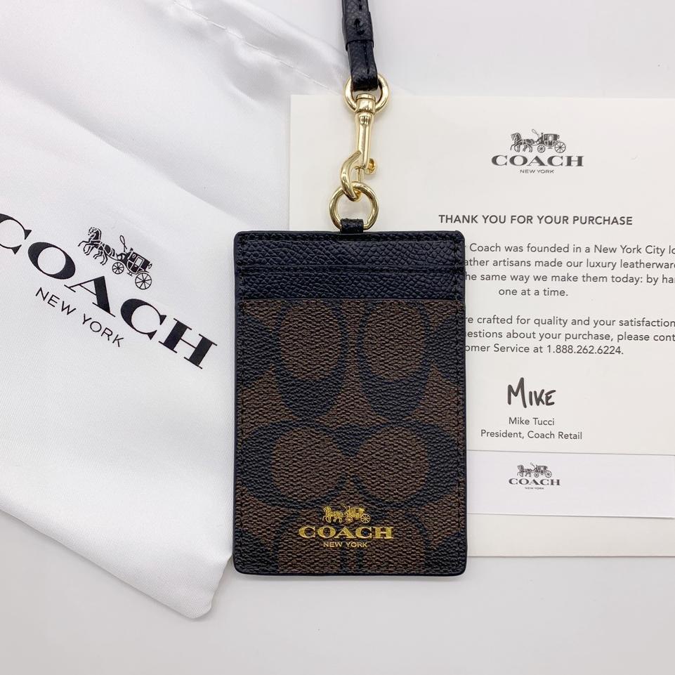 

avs-13 (Original) COACH lanyard Kartu kerja Pemegang kartu id DIY klasik Name tag holder Four color ...,,