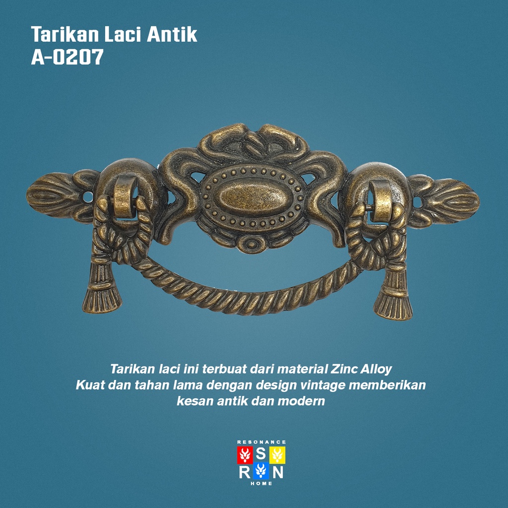 Tarikan Laci Antik Vintage C-0204 / Antique Drawer Handle Resonance Home