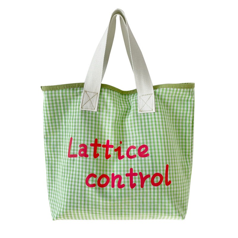 Lattice Control Totebag Tas Tote Motif kotak kotak NR