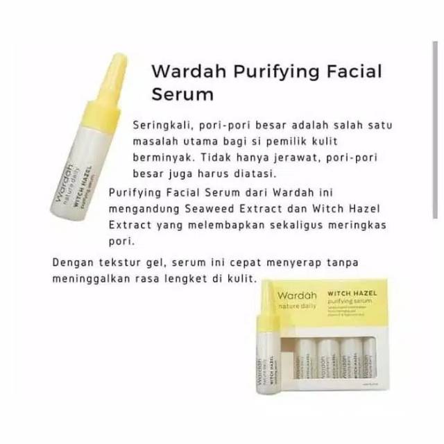 WARDAH WITCH HAZEL Purifying Serum 5ml Serum Wardah
