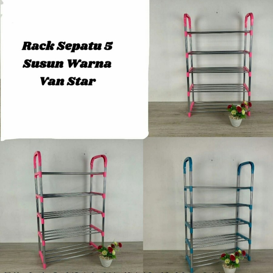 RAK SEPATU VANSTAR 5 SUSUN WARNA CH24