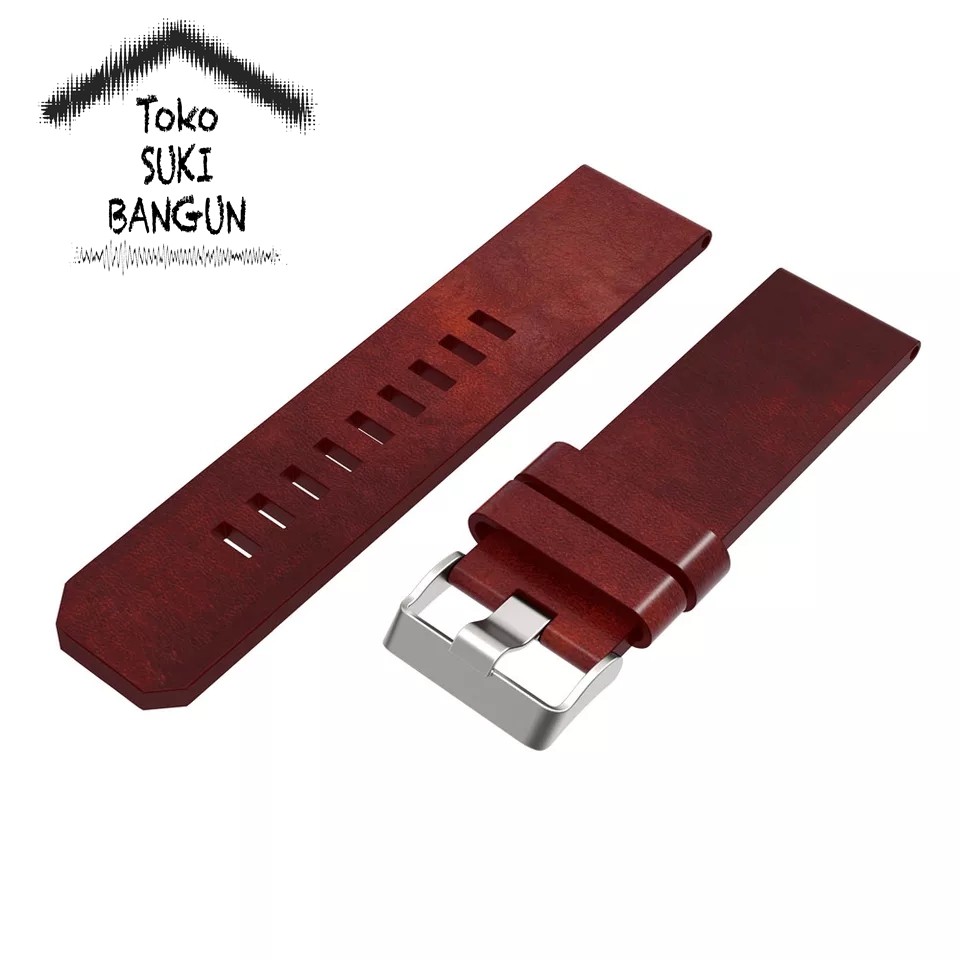 TALI JAM Garmin Fenix 7X 6X 5X Sapphire Pro Solar QUICK FIT PU Leather Kulit Watch Band 26mm