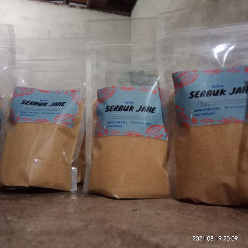 

SERBUK JAHE INSTAN MURAH ASLI KALBAR(kemasan 500gram)