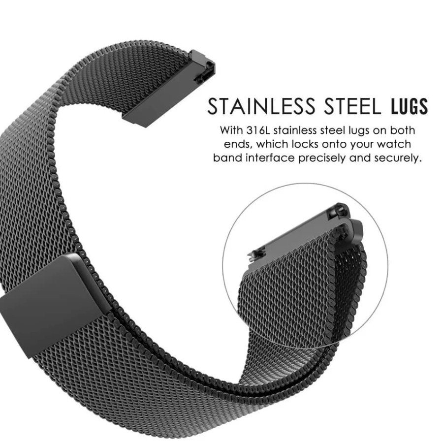 STRAP TALI JAM TANGAN - MILANESE STYLE MAGNETIC - FOR APPLE WATCH 1 2 3 4 5 SERIES 42MM 44MM