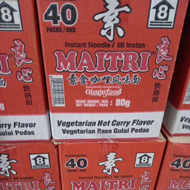 

Mie maitri curry vegetarian vegan 1 dus