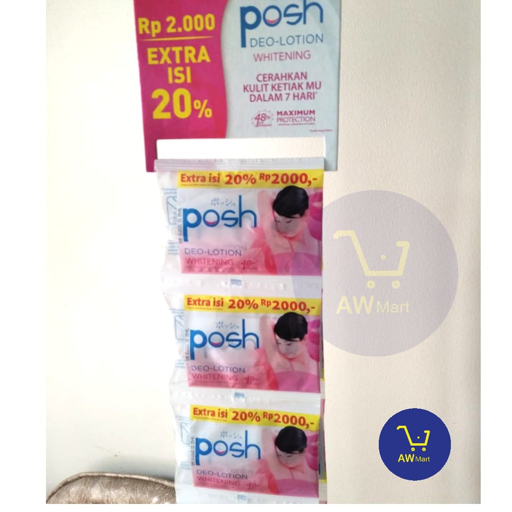 POSH DEODORAN DEOLOTION WHITENING Ecer Rp 2.000 (DARI PABRIK LANGSUNG!) JUAL PER SACHET