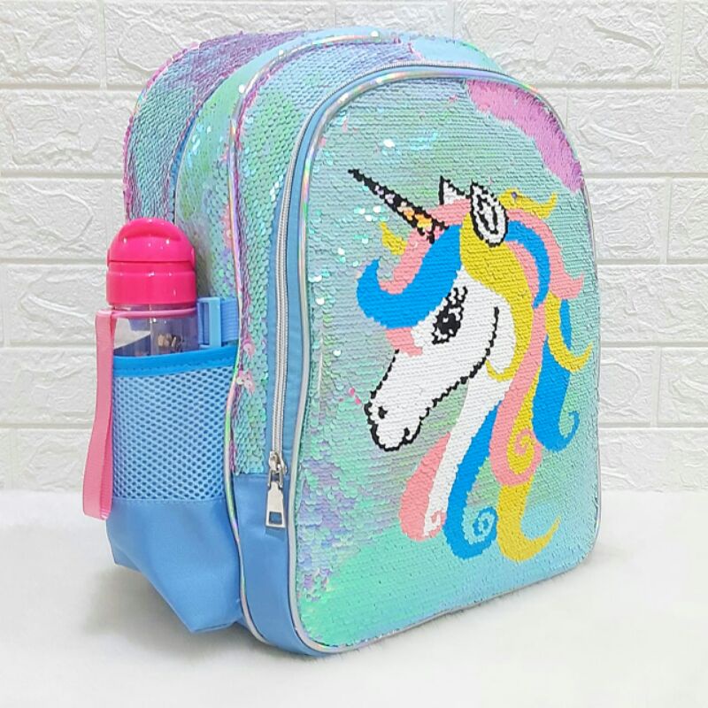 Tas Ransel Sequin Unicorn Berubah Warna Tas Ransel Sekolah Tas Sequin Tas Unicorn Tas Import