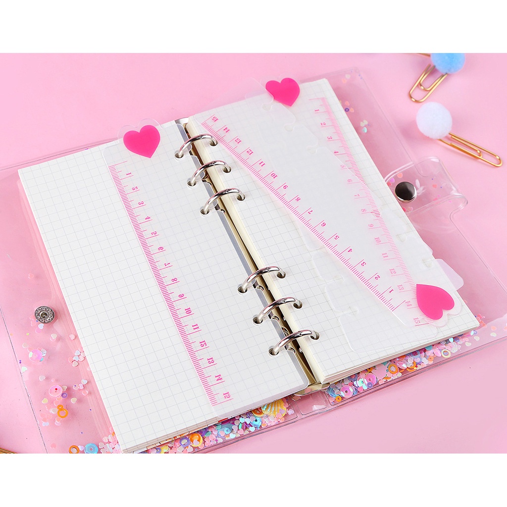 

[FS] Rol Penggaris Pembatas Binder A5 A6 / Divider Ruler Binder Transparan