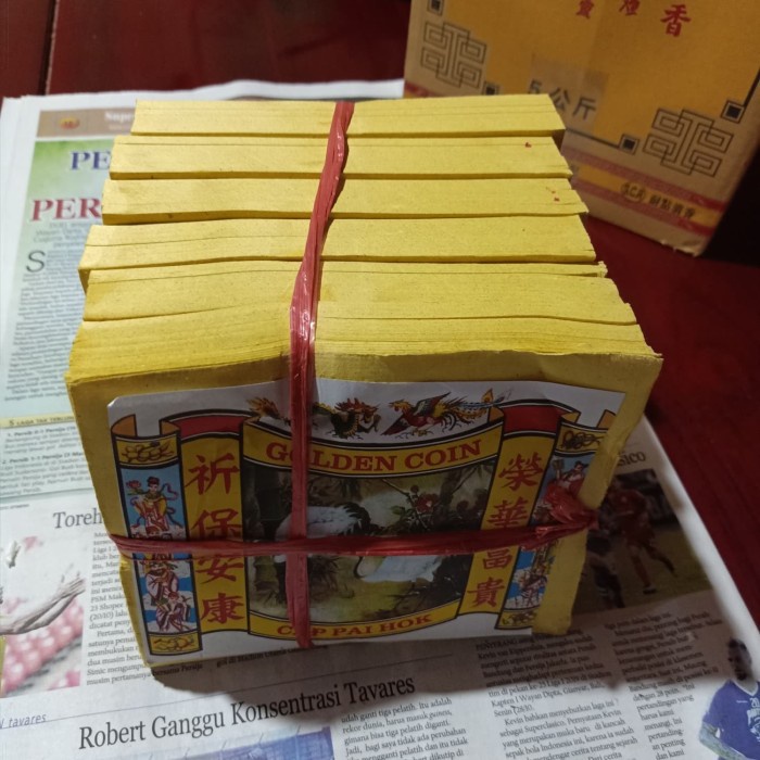 Kertas Sembahyang - Kim Cua Kertas Sembahyang Emas Merek Bangau