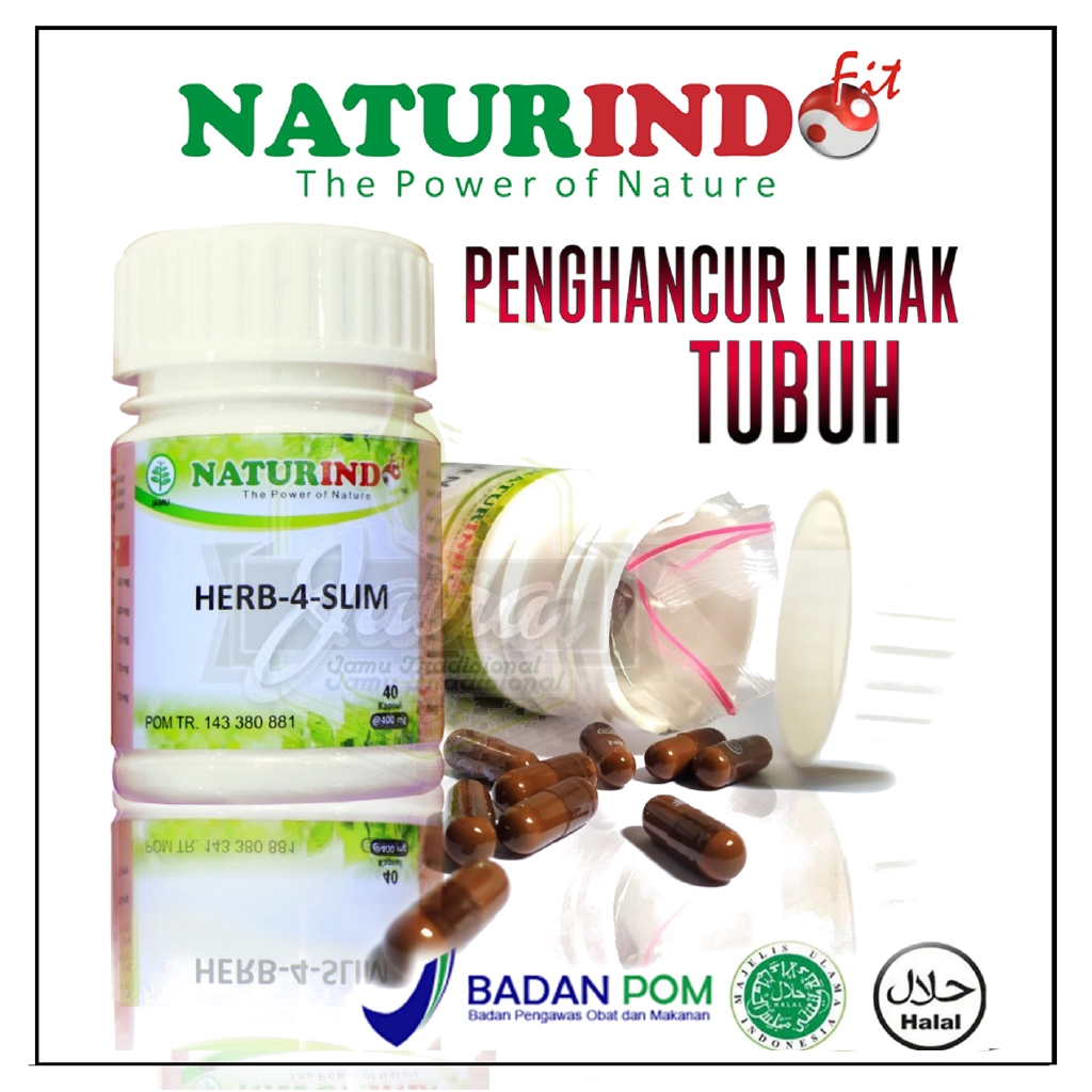 Obat Diet Big Sale Herb 4 Slim Asli Obat Pelangsing Badan Herbal Alami Resmi Bpom Naturindo Shopee Indonesia