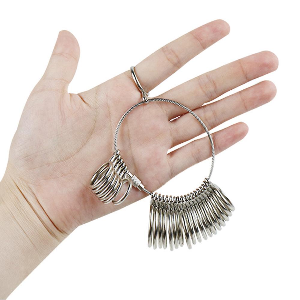 Top Finger Ring Sizer Ring Sizer Aksesoris Profesional Measure Stick Alat Ukur Cincin