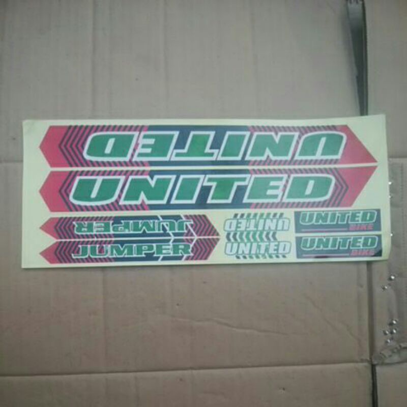 Decal Sticker sepeda Bmx United Jumper