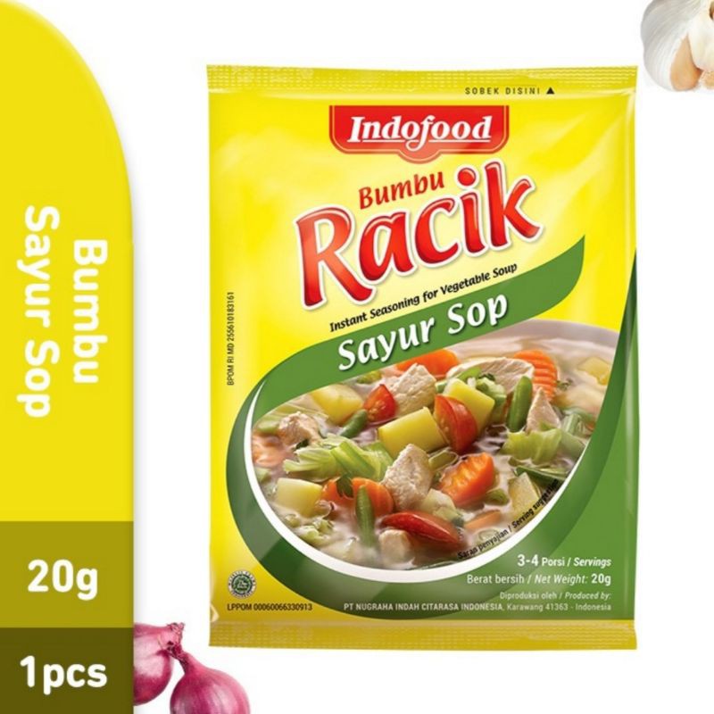 

Bumbu Racik Indofood Sayur Sop 20g 1 pcs