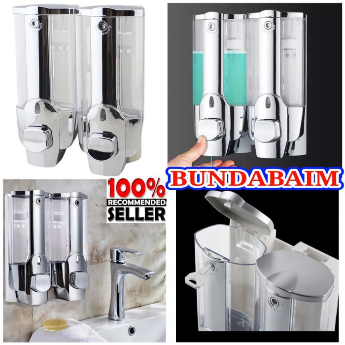 DISPENSER SABUN TABUNG DOUBLE 6001B / TOUCH SOAP TEMPAT