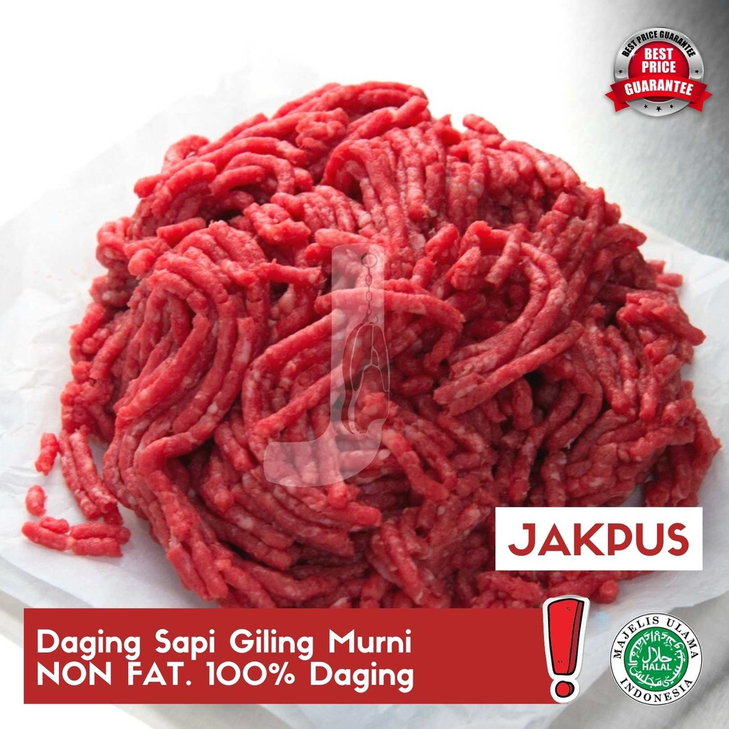 

Giling Sapi Murni NON Fat 100% Daging Premium - JAKPUS
