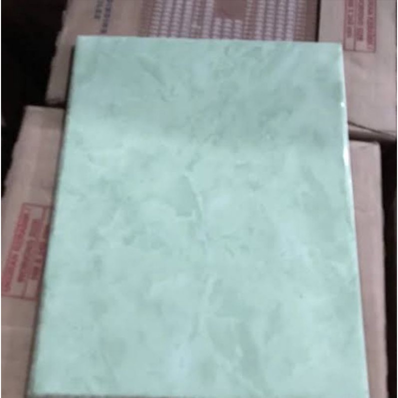 keramik 20x25 glossy dinding kamar asia montana dark green
