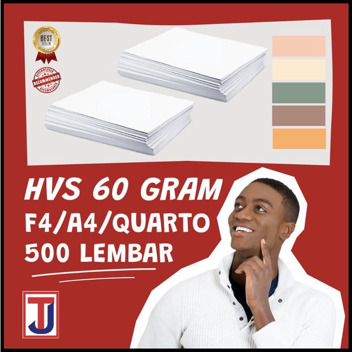 

Kertas Hvs 60 Gram F4 A4 Quarto Kuarto Merek Rap Isi 500 Lembar